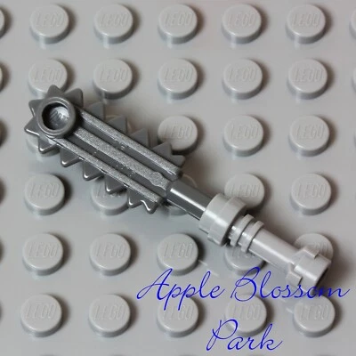 NUEVO Lego Ninjago Ninja HOJA CON PÚAS - Sierra de esqueleto empuñadura gris minifigura herramienta de arma Foto 1 de 3