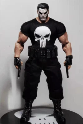 Camisetas de soldado 1/12 pantalones trajes para figura de 6"" Punisher Frank Castle (sin figura Foto 1 de 4