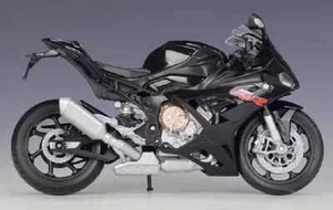 Welly 1:12 2021 BMW S1000RR Diecast Motorcycle Bike Model Toy New In Box Black - Picture 1 of 3