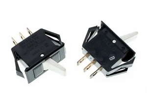 Alco PRBS ON-ON SPDT Rocker Switch Black Body/White Rocker 5A@250VAC/10A@125VAC - Picture 1 of 2
