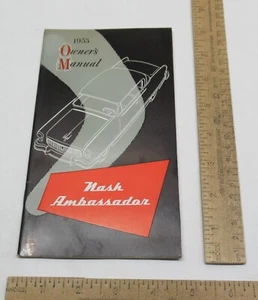 1953 Owner's Manual - Nash Ambassador - illustrated BOOK - listing #2837 - Imagen 1 de 8