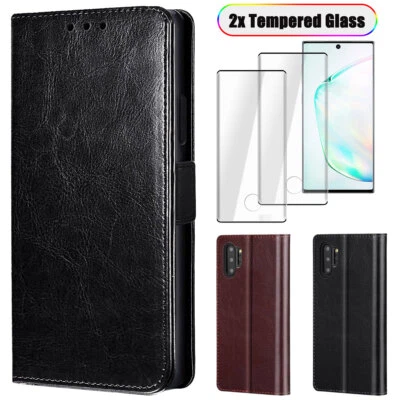 For Samsung Galaxy Note10/5G/S10+/S10E Leather Flip Card Wallet Case Stand Cover - Image 1 of 4