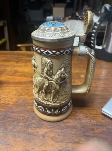 Vintage Handcrafted 1988 Avon Indians Of The American Frontier Stein #267191 - Bild 1 von 9
