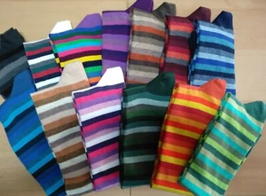 Calze Lunghe Cotone soft UNISEX Rigato - Picture 1 of 1