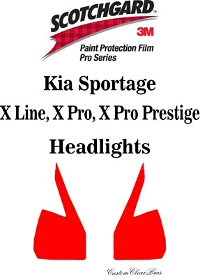 3M Scotchgard Paint Protection Film Pro Series Fits 2023 Kia Sportage X Line - Image 1 of 3