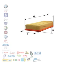 FILTRO ARIA MERCEDES CLASSE C W203 S203 E W210 S210 G W461 W463 S W220 M W163 - Foto 1 di 3