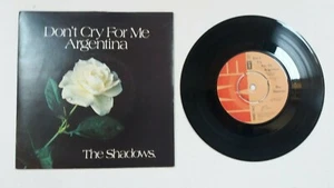 The Shadows - Don't Cry... Argentina / Montezuma's Rev. - 7" single PIC Sleeve - Picture 1 of 2