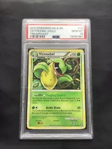 Pokemon Cards: HGSS Triumphant Rare Holo: Victreebel 12/102 PSA 10 - Picture 1 of 6