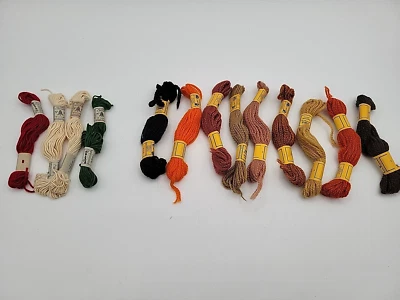 DMC Laine Divisible Floralia Tapestry Wool. Lot of 9, Retors A Border 4 - Image 1 of 4