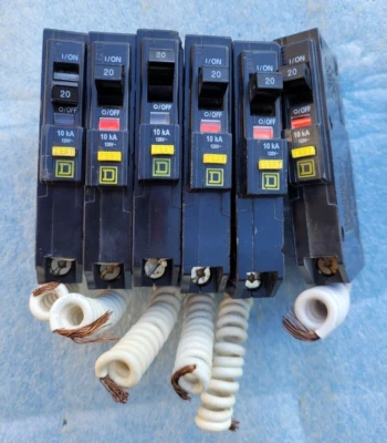 QO120GFI SQUARE D QO 1P 20A GFI GROUND-FAULT CIRCUIT BREAKER - Image 1 of 4