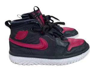 Air Jordan 1 High React Men's Basketball Shoes US Size 9.5 AR5321-006 Black Red - Picture 1 of 10