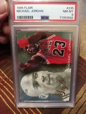 1995 Flair Michael Jordan PSA 8 Near Mint To Mint Chicago Bulls 🔥