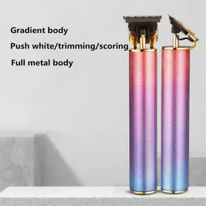 Mens Electric Hair Clipper Shaver Trimer Cutter USB Cable Cordless Razor Haircut - Picture 1 of 9