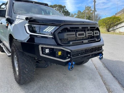G2R Bullbar fit Ford Ranger PX2 PX3 Airbag ADR Compatible Gloss Black Powder Coa - image 1 of 4