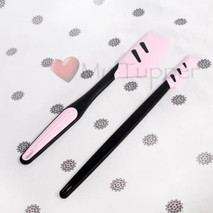 NEW Tupperware 2 x Pink Silicone Spatulas Baking Icing Bake 2 Basics Spatula - Picture 1 of 1