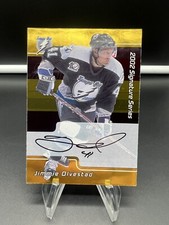 2002-03 ITG Be A Player Signature Series GOLD Jimmie Olvestad #222 Auto PWE SHIP