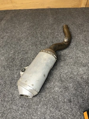 Yamaha YZ450F 2008-2009 OEM silenciador de escape silenciador tubo con pararrayos PMB Foto 1 de 4