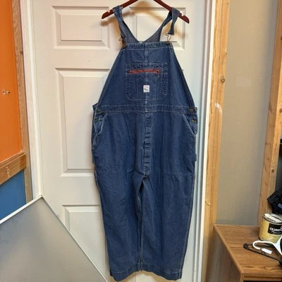 Pointer Brand Overall Bibs Denim Jeans Button Fly 52X27 Carpenter Farm Country - Image 1 of 4