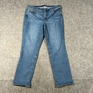 Talbots Damen Jeans Gr. 16 Denim Blau Straight Leg Makellos 5 Taschen - Bild 1 von 7