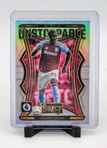 2024-25 Selecto Premier League Amadou Onana #3 Imparable Plata Aston Villa - Imagen 1 de 2