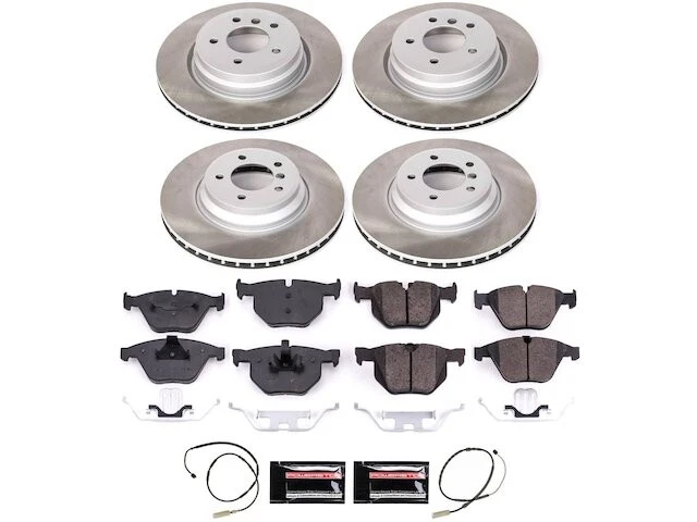 Kit de pastillas de freno y rotor delanteras y traseras para BMW 335i xDrive 2011-2012 MV847JY Foto 1 de 1