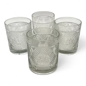 Juego de 4 vasos de whisky RALPH LAUREN Safari doble antiguo escudo de león - Imagen 1 de 7