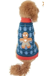 Marvel Spiderman Gingerbread Dog and Cat Sweater  XXLarge New - Picture 1 of 8