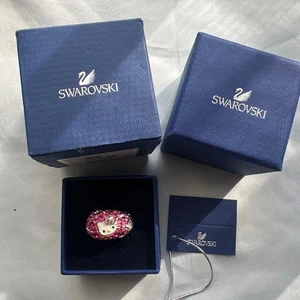Anello collaborazione Swarovski Hello kitty Sanrio Rosa buone condizioni JP MINT - Foto 1 di 3