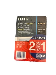 Epson Premium Glossy Photo Paper 10x15cm 2x 40 Fogli Lucida C13S042167 - Foto 1 di 2