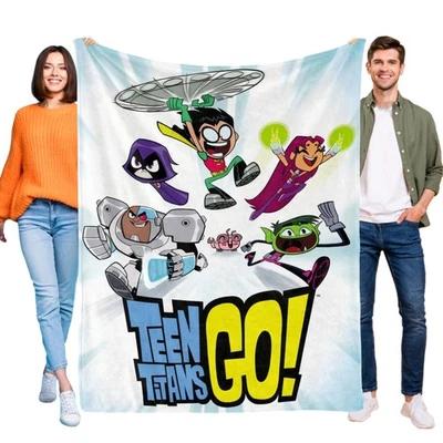 Teen Titans Go Blanket Soft Bed Sofa Throw Cozy Lightweight Birthday Gift - Image 1 of 4