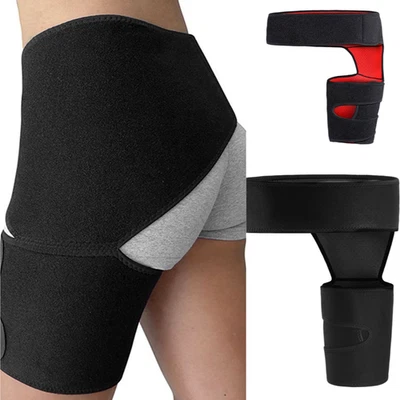 Hip Brace Sciatica Groin Support Pain Relief Thigh Sciatica Compression Wrap US - Image 1 of 4