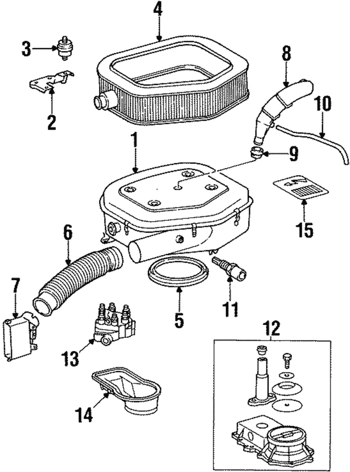 Elemento de filtro original Mercedes-Benz 003-094-53-04 Foto 1 de 1