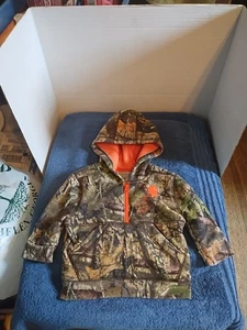 Carhartt Mossy Oak Kleinkind Camouflage 1/2 Reißverschluss Hoodie Sweatshirt Größe 6 M - Bild 1 von 8