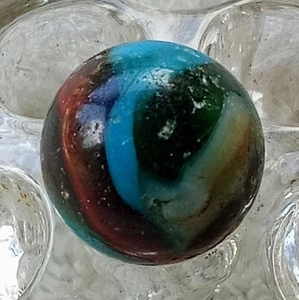 11/16" Peltier Multi Color Swirl Marmor in fast neuem Zustand. - Bild 1 von 8