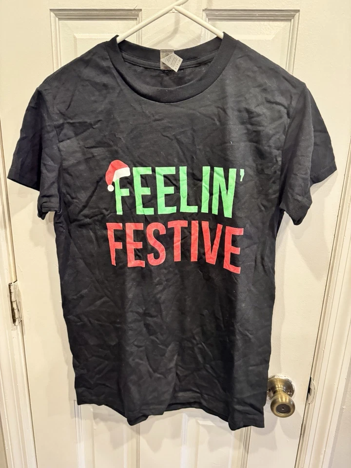Camiseta Navidad Unisex o Hombre Talla Pequeña - Feelin Festive * Foto 1 de 1