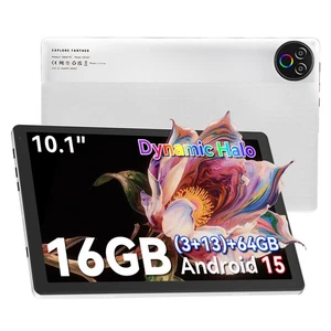 Tablet 10.1 inch 16GB ROM 64GB RAM WIFI 6 Android 15  IPS HD LCD Touch Screen - Picture 1 of 8