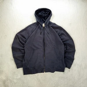 Dickies mens full zip navy blue hoodie size XL - Picture 1 of 4