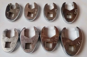 Juego de llaves métricas cromadas CRV de 8 piezas 3/8" - 7/8" 3/8 pulgadas - Imagen 1 de 1