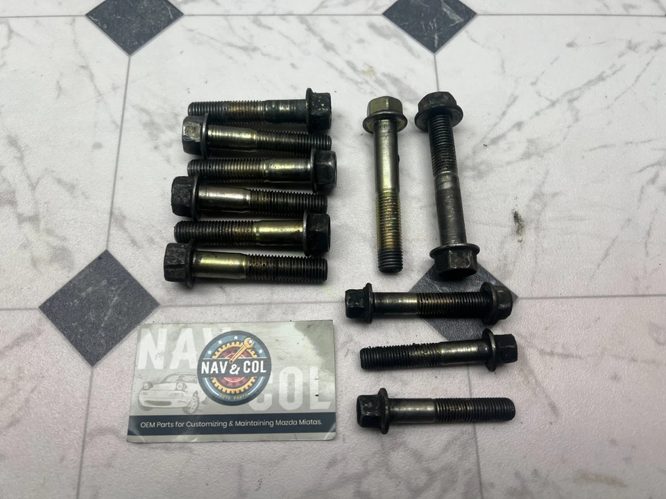 90-05 Mazda Miata OEM Transmisión Campana Carcasa Pernos Juego Arranque Completo Foto 1 de 3