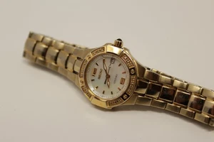 Seiko Coutura 7N82-0CG0 MOP Zifferblatt Saphirglas Damenuhr Neu Batt Top! - Bild 1 von 7