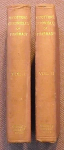 CHRONICLES OF PHARMACY ~ VOL 1 & 2 ~ A. C. WOOTTON ~ HARDBACK ~ 1910 ~ 1st Ed. - Imagen 1 de 10