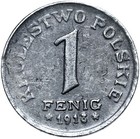 Geplantes Königreich Polen - Królestwo Polskie - 1 Pfennig Fenig 1918 - Eisen