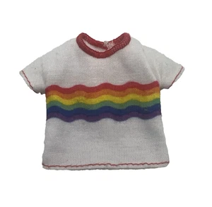Barbie Fashionistas White Rainbow Shirt Top - Picture 1 of 6