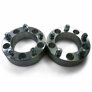 (2) 2 Inch Wheel Spacers | 5x4.5 | 1/2-20 | Fit Ford Mustang GT Cobra Ranger M3 - Picture 1 of 7