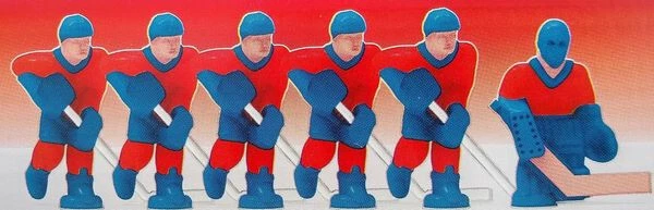 Toppers de pastel de cumpleaños para jugadores de hockey - 5 jugadores + portero (rojo y azul) envío y devolución gratuitos Foto 1 de 1