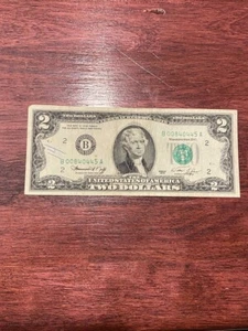 1976 $2 Two Dollar Bill US Note B00840445A - Picture 1 of 2