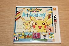 Pokemon Art Academy (Nintendo 3DS, 2014) IN BOX TESTED WORKS Pikachu Drawing