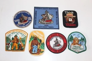 Smokey Bear Assorted Patches Collectors Association, Etc.. Lot of 7 New - Picture 1 of 1