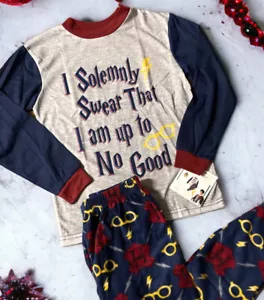 Harry Potter-Kids SZ: 4 Unisex Christmas/Family Matching 2PC L/Sleeve Pajamas - Picture 1 of 11