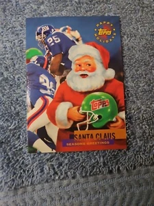 Santa Claus 1995 Topps NFL Properties -#NNO- Christmas Promo - Bild 1 von 2